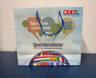 Papiertasche Wirtschaftskammer Wien Sprachdienstleister 1
